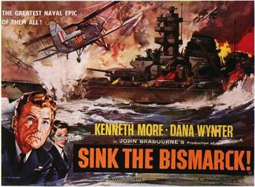 Poster for Sink the Bismarck! (1960)